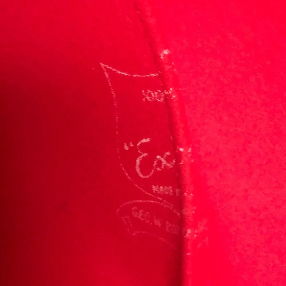 Vintage Red Wool Hat ~ MR. JOHN CLASSIC - Picture 9 of 14